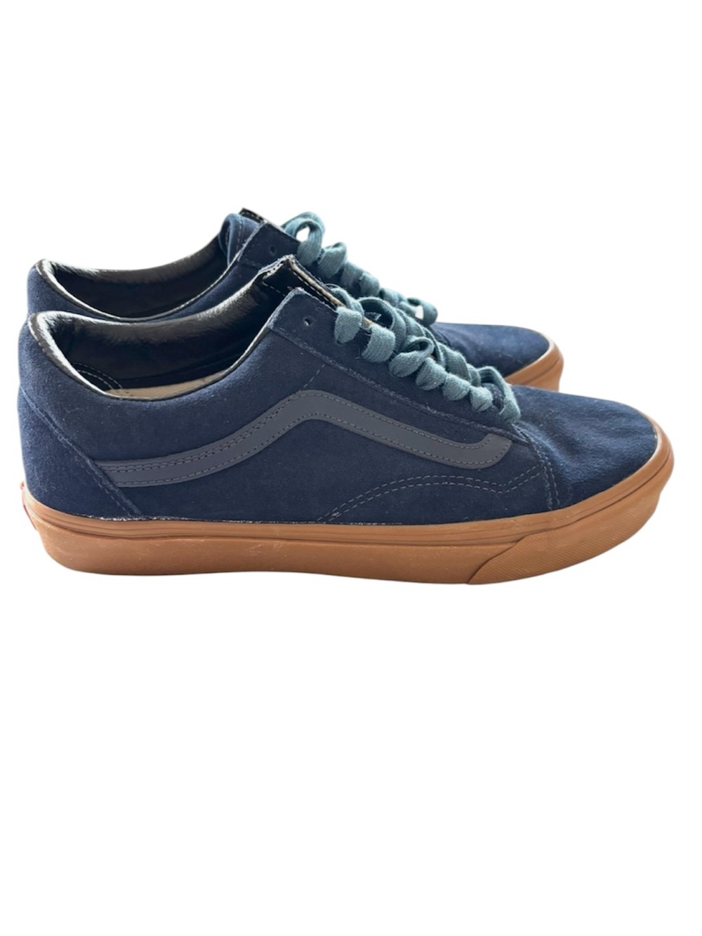 NWOT Vans Navy Customs Old Skool Suede Shoes Sneakers SZ 11 Men 9.5 Wmns
